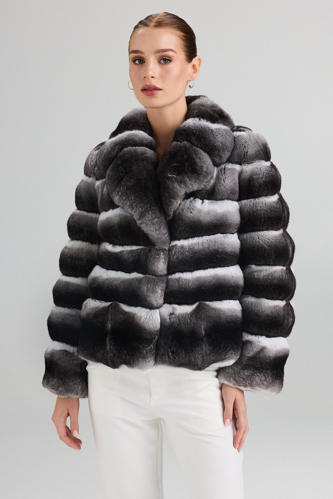 Chinchilla fur coat