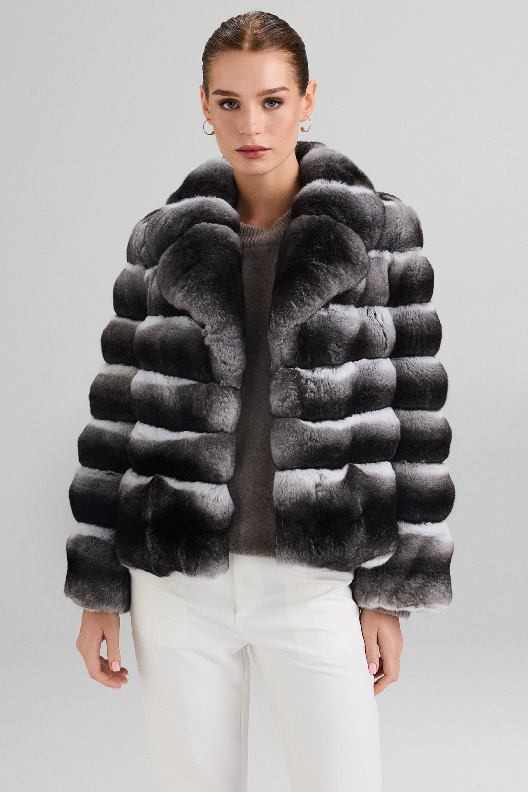 Chinchilla fur coat